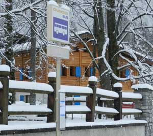 new bus stop chalet les frenes